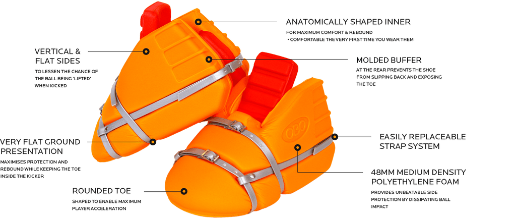 OBO | OBO OGO Kickers | OGO Kickers - Orange / Small | Total Hockey