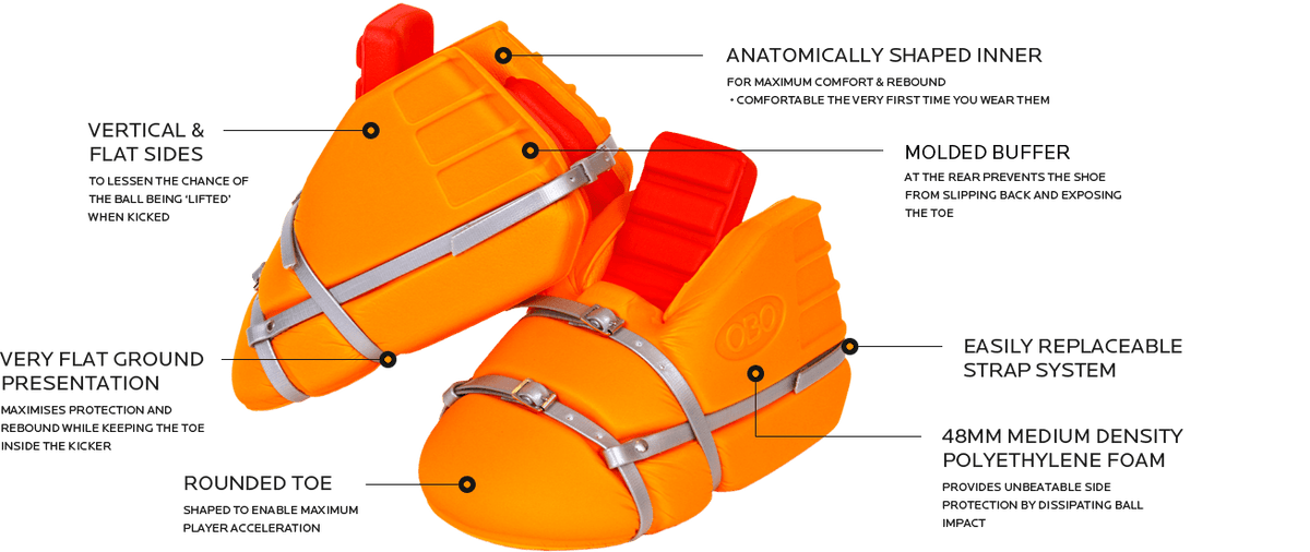 OBO | OBO OGO Kickers | OGO Kickers - Orange / Small | Total Hockey