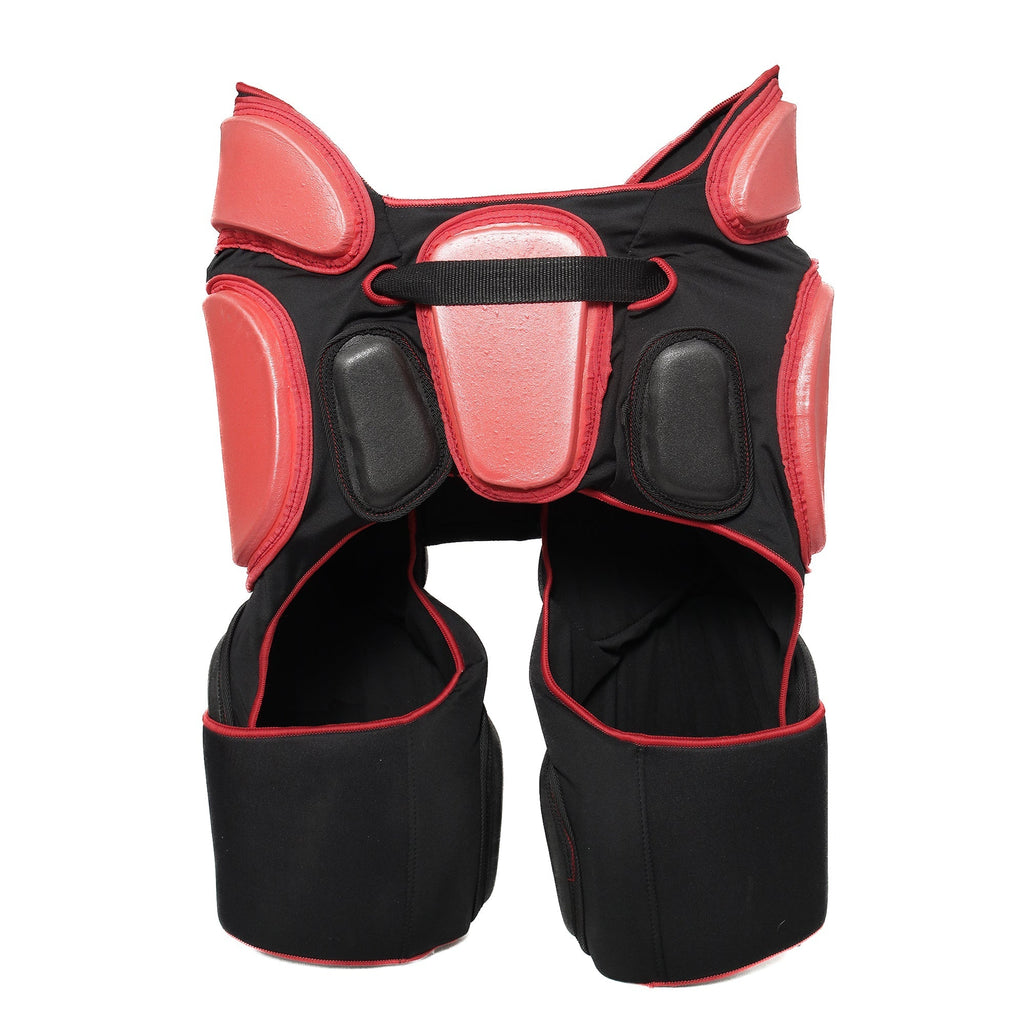 Mercian Evolution 1 Girdle  with Overshorts - International Level Protection for Goalkeepers (Black/Red)