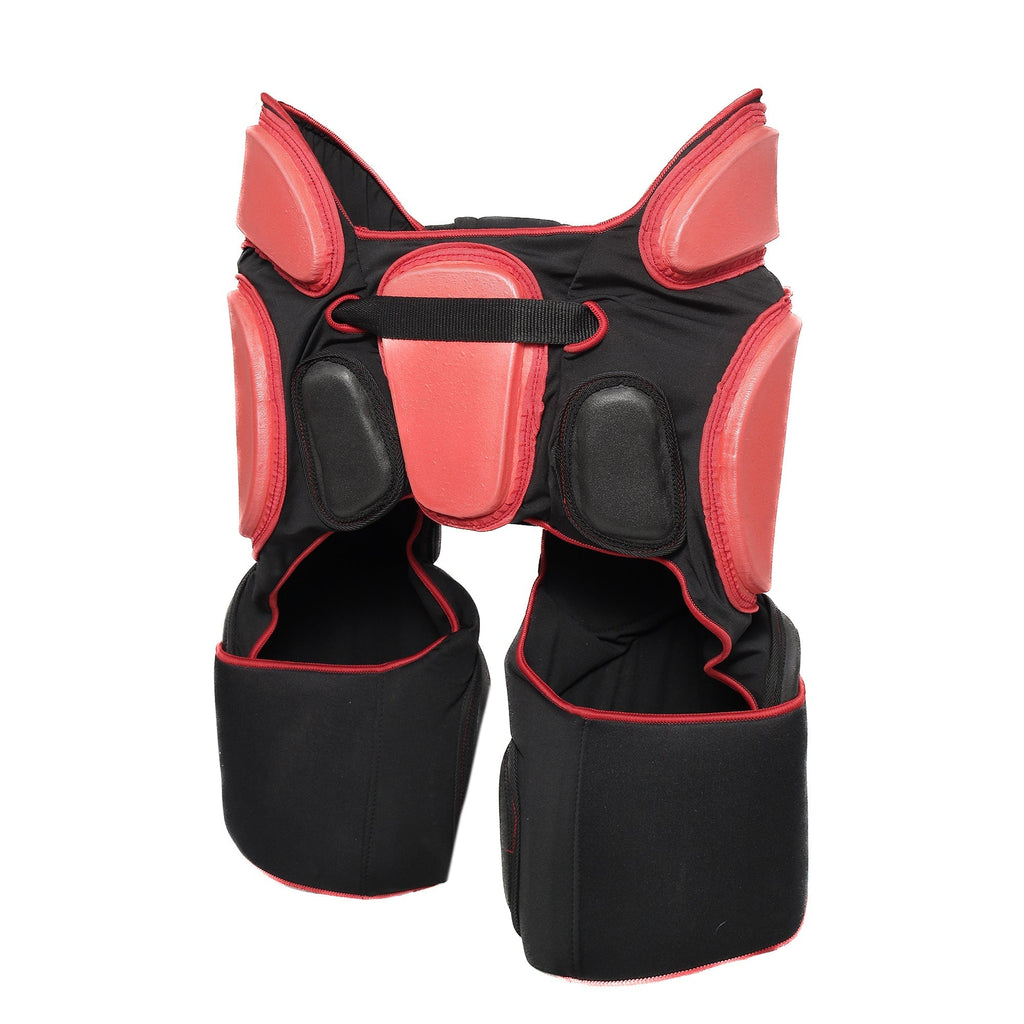 Mercian Evolution 1 Girdle  with Overshorts - International Level Protection for Goalkeepers (Black/Red)