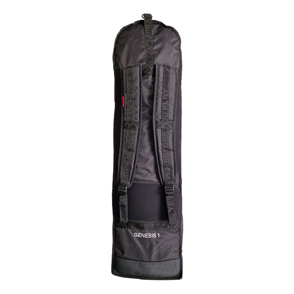 Back of Black Genesis 1 Hockey Player Bag - SKU HOGE124BLK