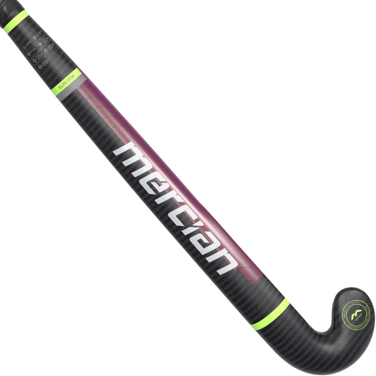 HSELCF9525XTR Hockey Stick Elite CF95XTR_Flat_Back HALF