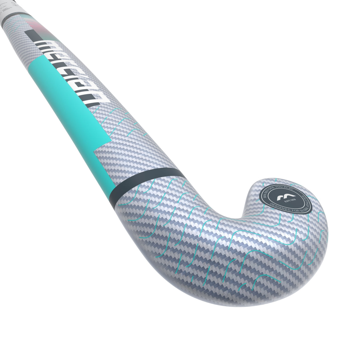 HSEVCKF7525ULT Hockey Stick EVOLUTION CKF75 UltimateV2_Teal_Angled Half Rear Shaft