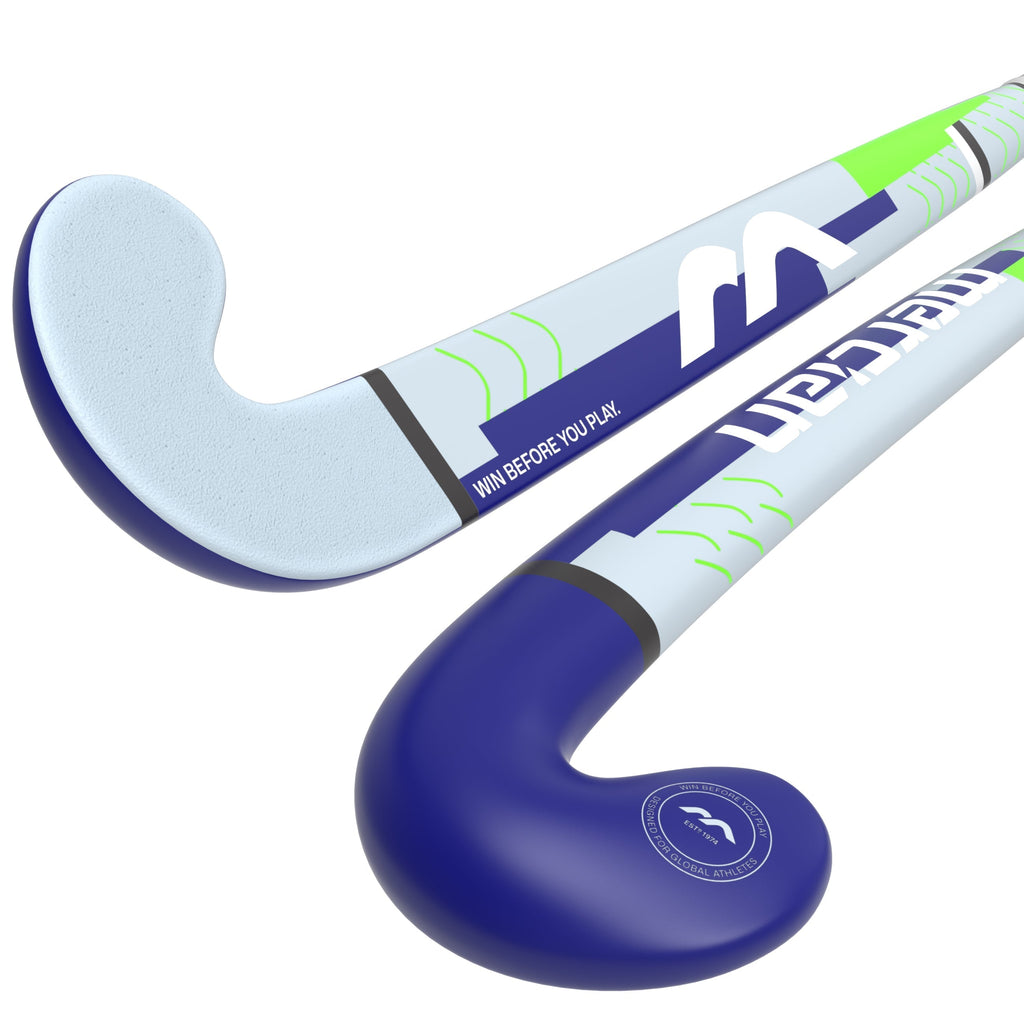 HSGECF2525PRO Hockey Stick NVY CF25 Problue_2 Sticks Angled Head to Handle