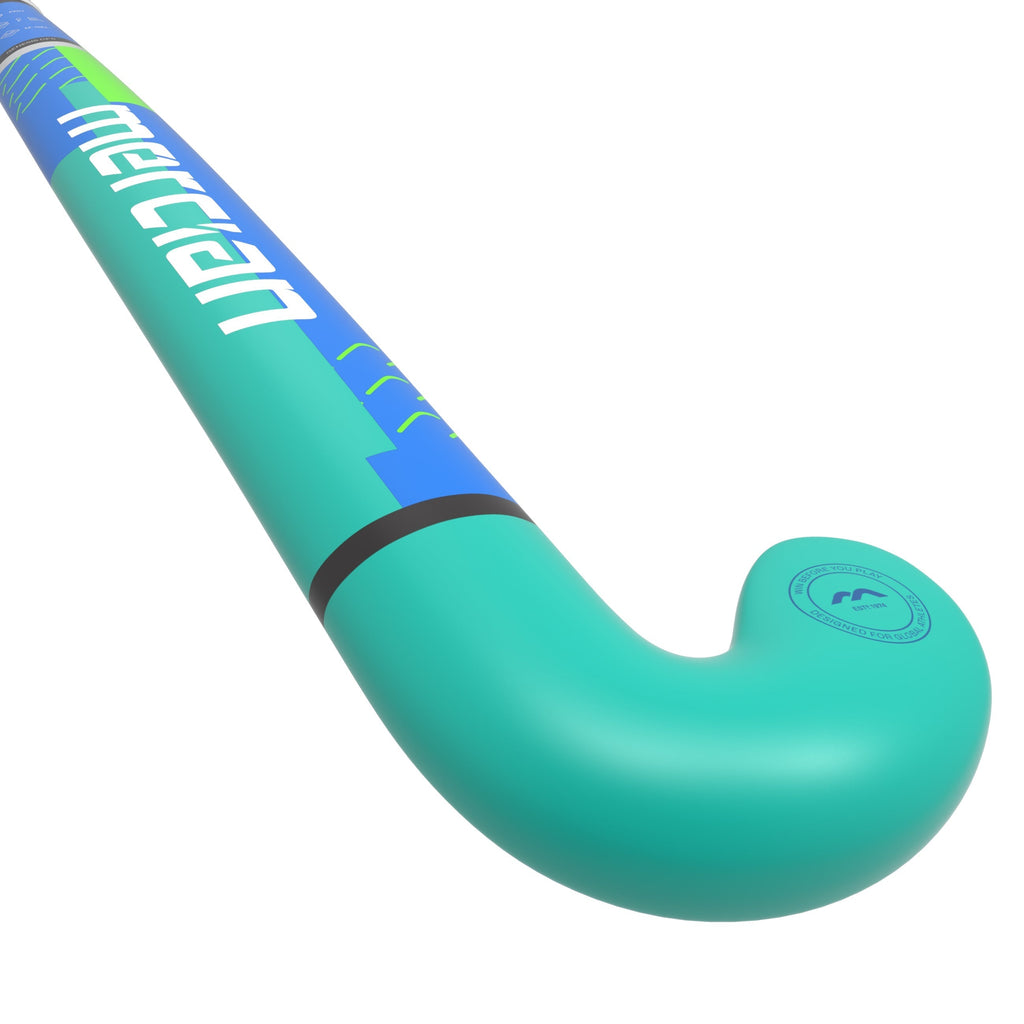 HSGECF5 Hockey Stick TEAL CF5 Teal Pro_Angled Half Rear Shaft