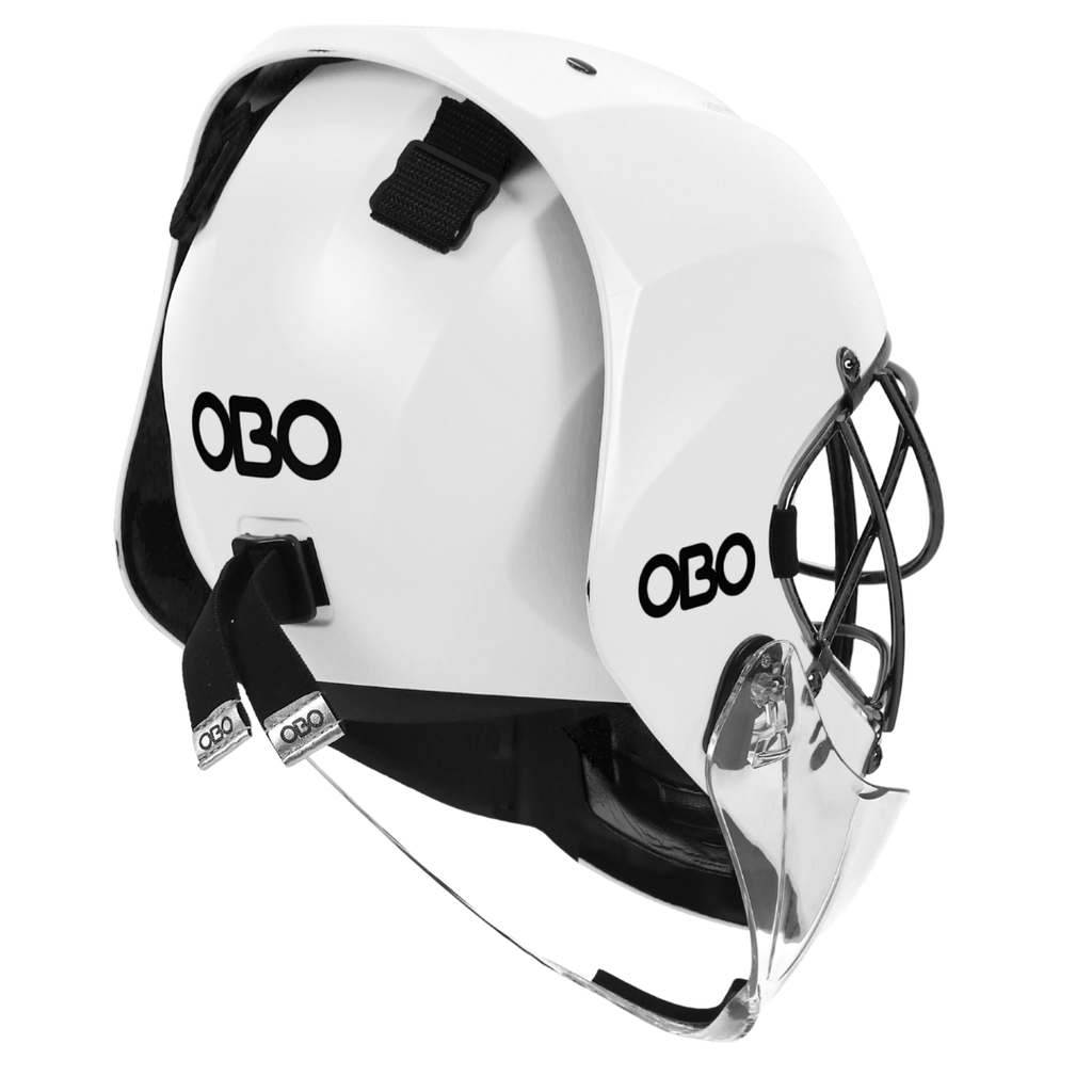 ABS Helmet White with Throat Guard
