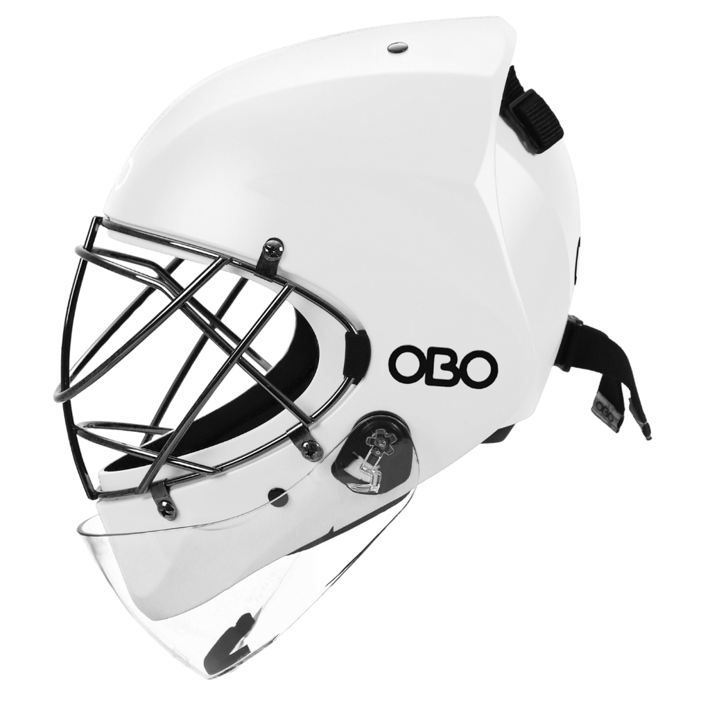 ABS Helmet White with Throat Guard