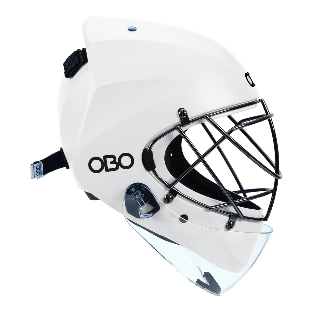 ABS Helmet White with Throat Guard