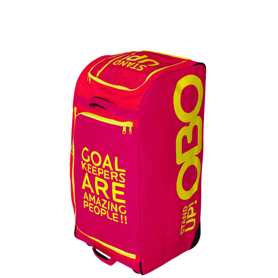 OBO | OBO Stand-Up Wheelie Bag Magenta/Pink | Stand-Up Wheelie Bag Magenta/Pink - Magenta/Pink | Total Hockey