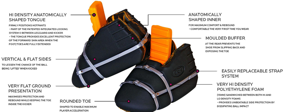 OBO | OBO CLOUD Kickers Black | CLOUD Kickers Black - Medium | Total Hockey